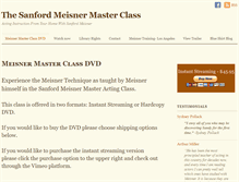 Tablet Screenshot of meisnerdvd.com